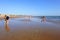 People on the beach Costa Ballena, Cadiz province, Spain