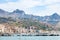 People on beach near waterfront of Giardini Naxos