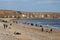 People on the beach at Seaham, County Durham