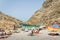 People on the beautiful Seitan Limani beach, Crete