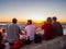 People at the Belvedere of Our Lady of the Hill viewpoint in Lis