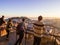 People at the Belvedere of Our Lady of the Hill viewpoint in Lisbon