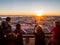 People at the Belvedere of Our Lady of the Hill viewpoint in Lisbon