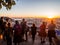 People at the Belvedere of Our Lady of the Hill viewpoint in Lisbon