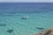 People in a boat in the magnificent sea of Salento