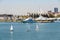 People Boat Ride In Marina Real Juan Carlos Port Of Valencia City