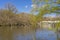 People boating in The lake at Central Park on nice weather day in New York