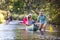 People boating on river