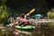 People boating on river