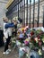 People at Buckingham Palace in London mourning Queen Elizabeth II death on the 08th September