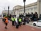 People and Buses at Union Station in Washington DC