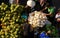 People buy and sell coconut at market.DA LAT, VIET NAM- FEBRUARY 8, 2013