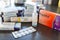 People buy supplies of medicines related to the Coronavirus CoV, COVID-19. People with flu complaints, colds, fever, short breat