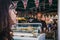 People buying ice-cream from Greedy Goat market stand in Borough