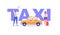 People calling a taxi, checking where the car is. Concept of taxi service, geolocation, convenient use, car, driver, homecoming.