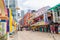 People can seen exploring around Brickfields Little India in KL, it was transformed by the Indian community into a wide street wit