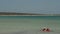 People canoeing in the Little lagoon Shark Bay National Park