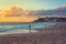 People casting from the shore at Port Noarlunga beach