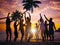 People Celebration Beach Party Summer Holiday Vacation Concept