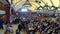 People Celebration of Oktoberfest in large beer tent. Bavaria, Germany