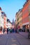 People in central pedestrian street in Heidelberg