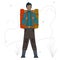 People character Travelers Adventure vector illustration