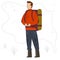 People character Travelers Adventure vector illustration