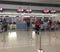 People check-in at the airport in Da Nang, Vietnam