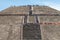 People climb the steps to the Pyramid of the Sun. Mexico