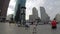 People At The Clock At Famous Potsdamer Platz In Berlin In Summer