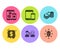 People communication, Savings and Mobile devices icons set. Vector