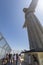 People at the Cristo Rei monument in Lisbon