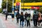 People crossing the street. Bucharest, Romania, 2023