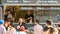 People Crowd Buying Street Food At Local Fast Food Vendors