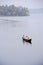 People cruising on a canoe a river of the backwaters