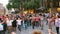 People dance folk dances. Barcelona Spain. Summer evening. Festivities. Editorial video footage