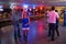 People dancing country music in the Broken Spoke dance hall in Austin, Texas