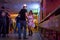 People dancing country music in the Broken Spoke dance hall in Austin, Texas