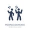 People Dancing icon icon. Trendy flat vector People Dancing icon