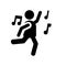 People Dancing icon icon. Trendy People Dancing logo concept on