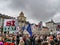 People during the demonstration in favour of the construction of the European railway TAV Turin-Lyon