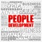 People Development word cloud collage, business concept background