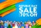 People of different religion showing Unity in Diversity on Happy Republic Day of India Sale Promotion Background