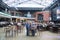 People dine inside Ballpark Village, Downtown St. Louis