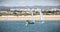 People dressed as sailor taking a boat lesson on the Ria Formosa, Tavira, Portugal