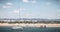 People dressed as sailor taking a boat lesson on the Ria Formosa, Tavira, Portugal