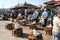 People eat fish in Eminonu, Istanbul