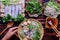 People eating breakfast, Vietnamese vegetarian rolled steamed rice pancake