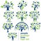 People ecology tree logo set