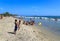 People enjoy on the beach in Venezuela